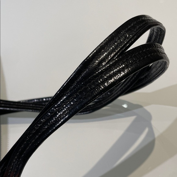 Authentic COACH Laura Circle Signature Black Leather Bag / Purse / Tote - LARGE - Picture 3 of 16